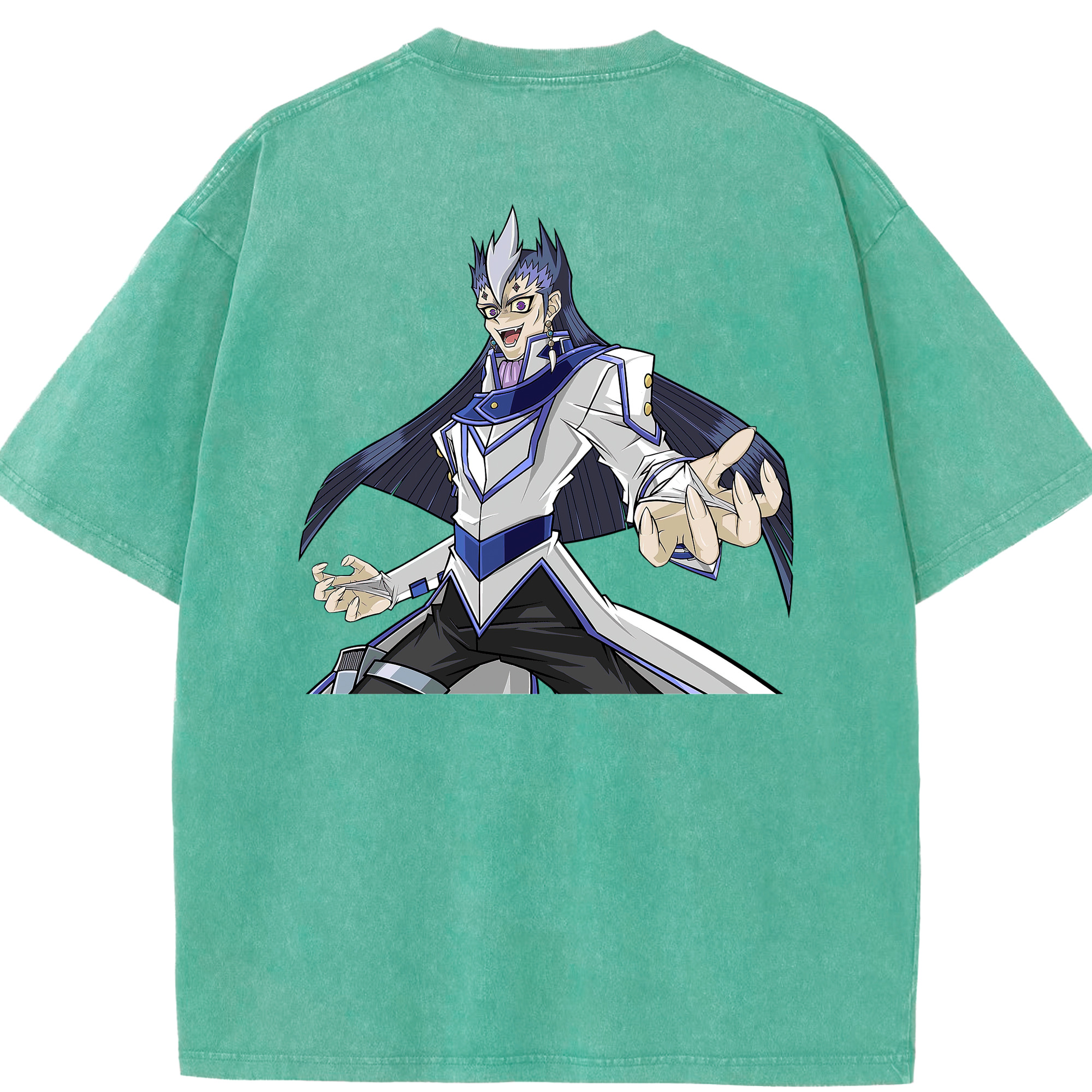 （画像用） 遊☆戯☆王 Yu-Gi-Oh! 綿100% ヴィンテージ風 半袖Tシャツ（背面プリント）